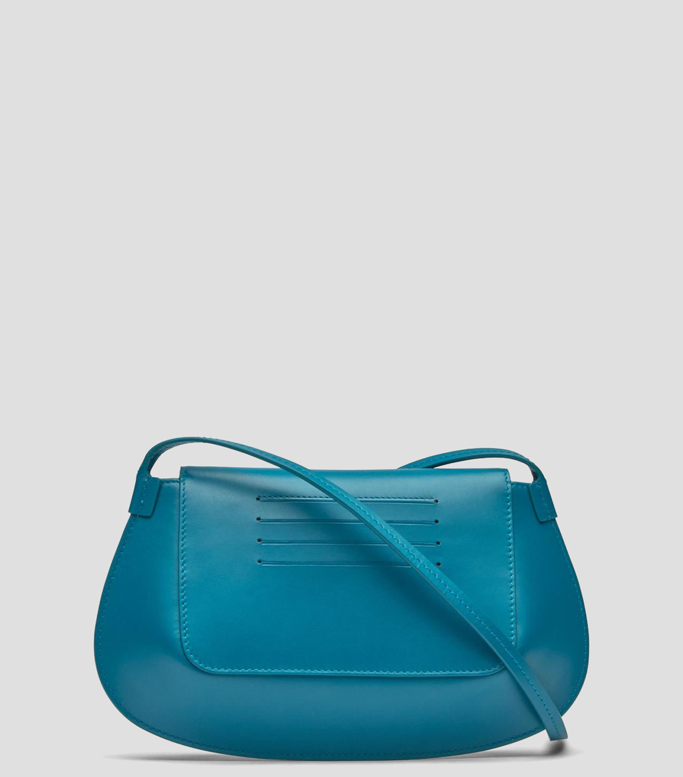 Bolsa crossbody en piel lisa Mujer